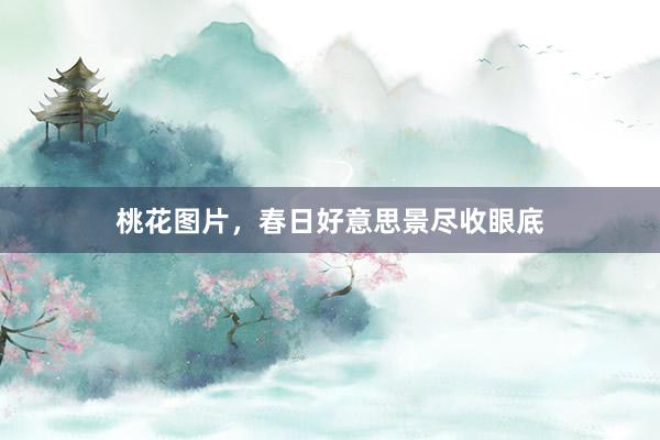 桃花图片，春日好意思景尽收眼底