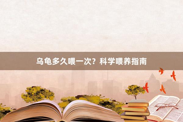 乌龟多久喂一次?科学喂养指南